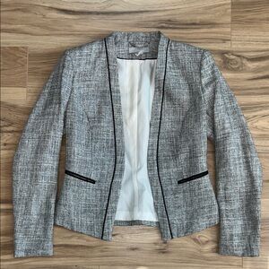 H&M Black and White Textured Blazer